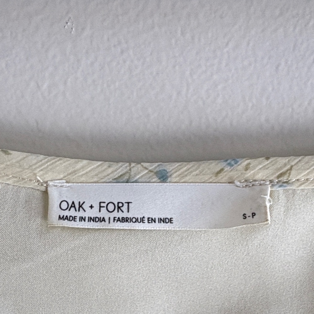 OAK + FORT Cream Long Sleeve Dress - Picture 2 of 6